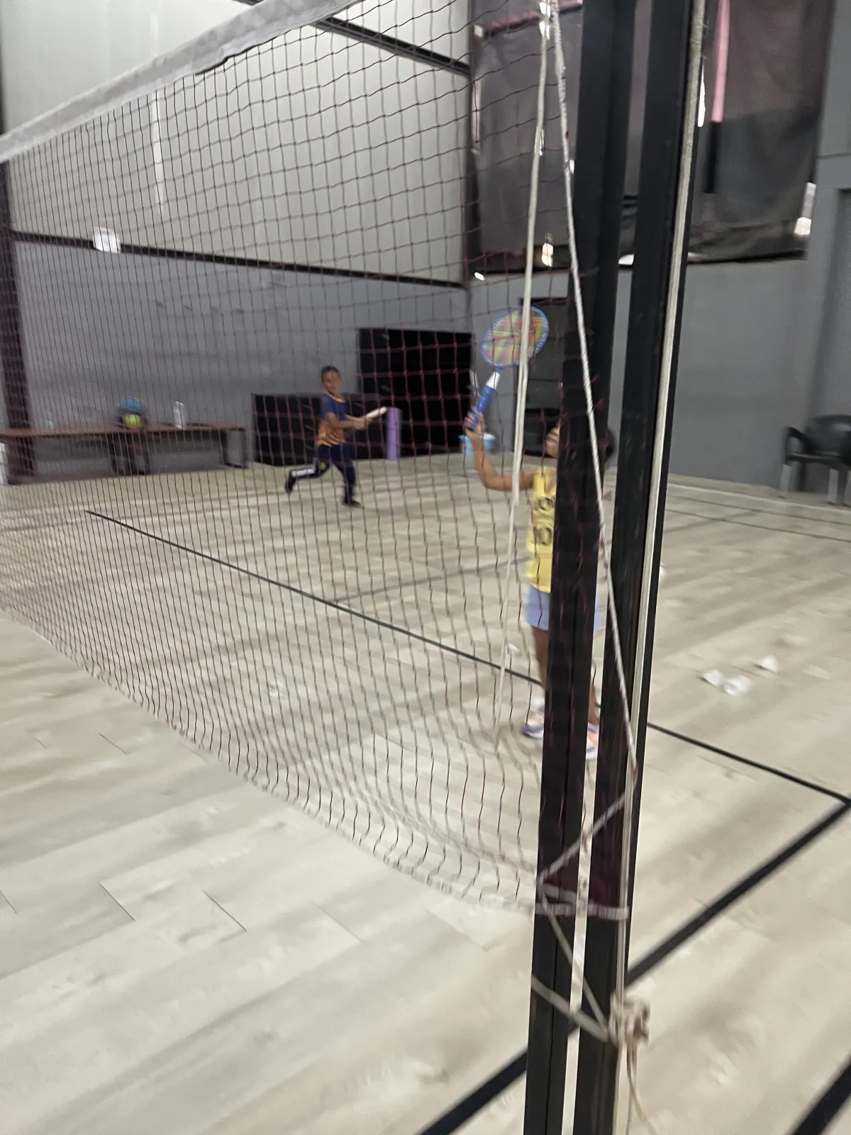 Badminton training at Chen Active Centre