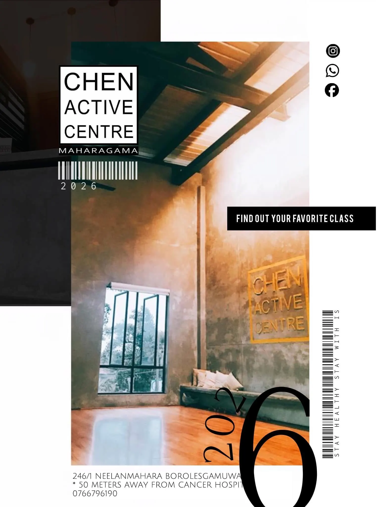 Chen Active Centre interior promotional poster