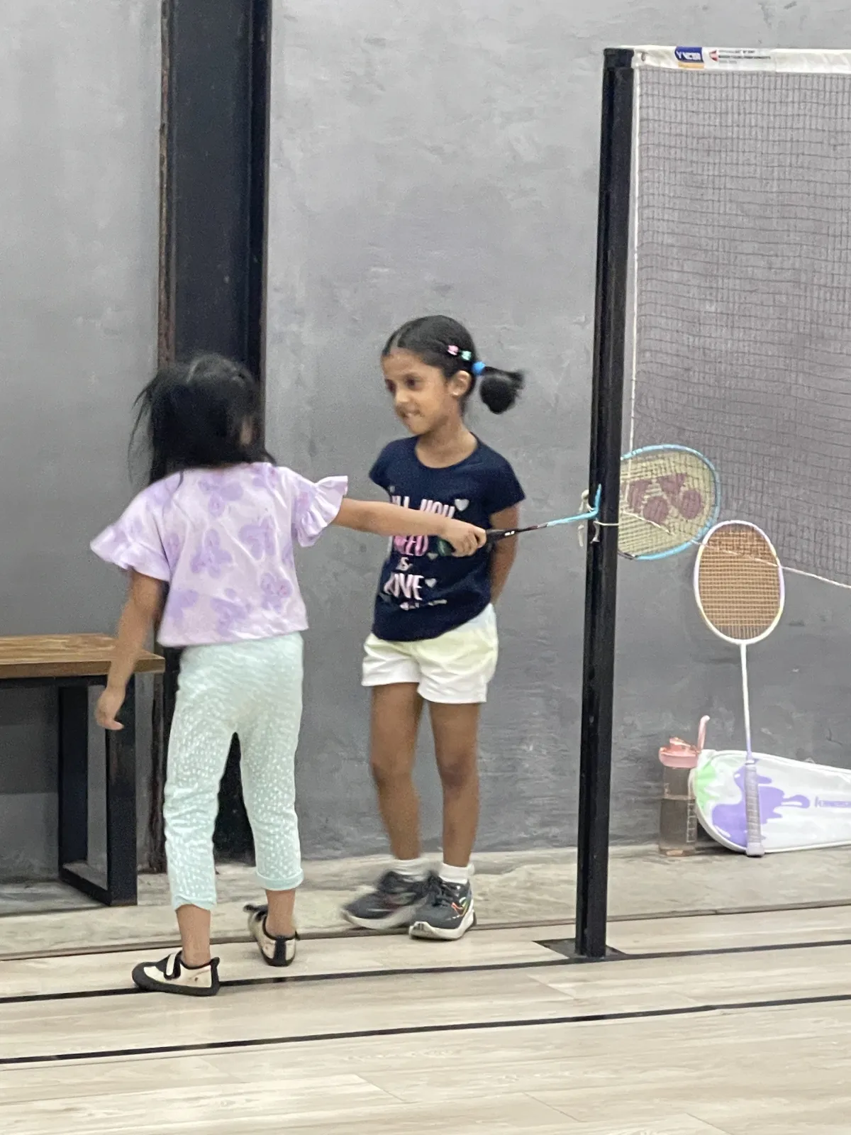 Children enjoying badminton at Chen Active Centre